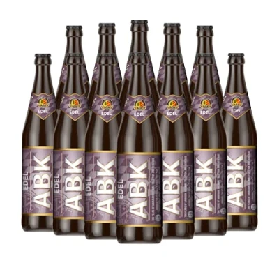 Image of ABK Edel German Pilsner 500ml Bottles 5.8% ABV (12) Beer Gifts for Men, Birthday Men and Women, Beers Lagers Offers Belgian Gift Pack Alcohol Set
