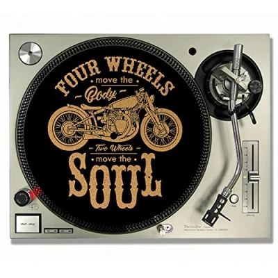 Image of Rebel Motor Soul CORK DJ SLIPMATS/Turntable SLIP MATS Vinyl