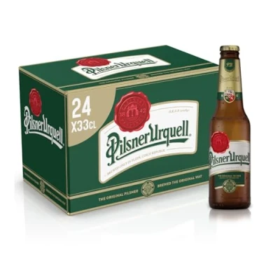 Image of Pilsner Urquell Pemium Czech Republic Lager Beer 24 x 330 ml 4.4% ABV