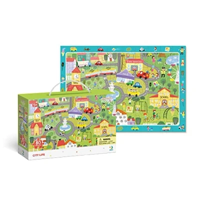 Image of Dodo D300135 Educational City Life Observation Puzzle 80 Pieces, Various