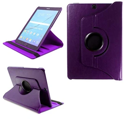 Image of COOVY® 2.0 Cover for Samsung Galaxy Tab S2 9.7 SM T810 T813 T815 T819 ROTATING 360 DEGREE SMART CASE STAND HOUSING PROTECTION Sleep/Wake up purple