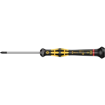 Image of Wera 05030111001 PH0 x 60 mm &quot;Kraftform 1550&quot; Micro Phillips Screwdriver Silver