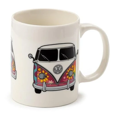 Image of Puckator Volkswagen VW T1 Camper Bus Summer Love Porcelain Tea Coffee Mug Funny Home Accessories Cute Gifts for Girlfriend Large Mugs Men Women Hot Drinks Cups Presents Secret Santa Gift