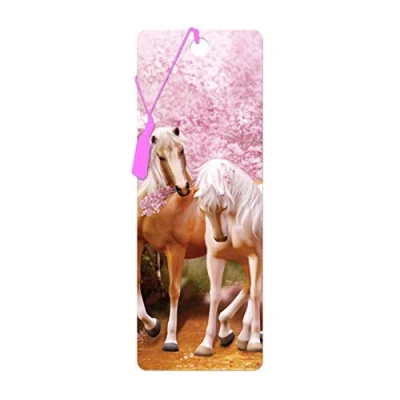 Image of 3D LiveLife Bookmark Spring Love from Deluxebase. A Horse with lenticular Artwork Licensed Renowned Artist Carol Cavalaris