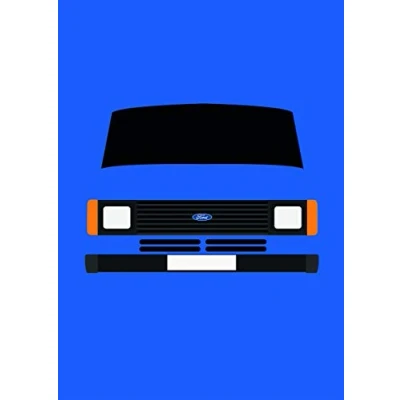 Image of Ford Transit MK2 Retro Motor Company Greeting Card