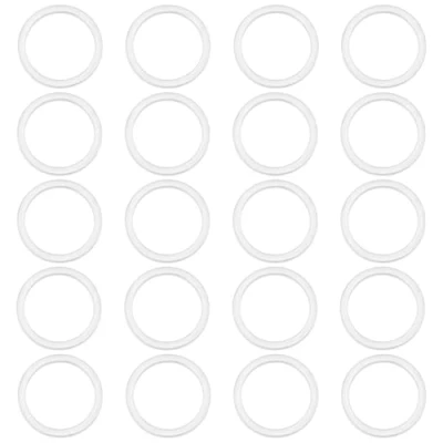 Image of VGOL 20Pcs Aluminium Oil Drain Plug Gasket 07119963252 Crush Washer 16 * 20 1.5mm Gaskets for Sump Compatible with BMW