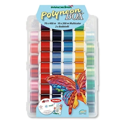 Image of MADEIRA Polyneon Box No.8085 Embroidery Thread for Machine