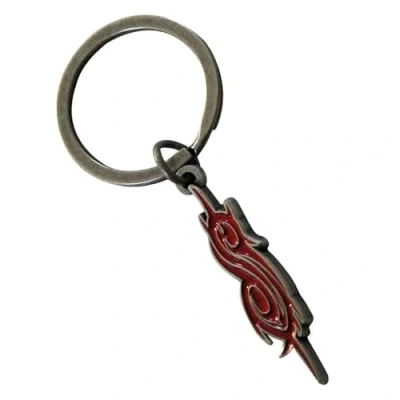 Image of Rock Off officially licensed products Slipknot Tribal S Band Logo Keyring Keychain One Size
