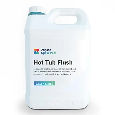 Image of Zagosa Spa &amp; Pool 2.5ltr hot Tub flush Biofilm remover, system for spas and tubs