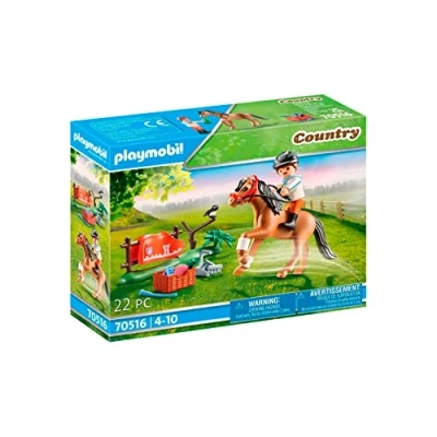 Image of Playmobil 70516 Country Pony Farm Collectible Connemara Pony, Fun Imaginative Role Play, PlaySets Suitable for Children Ages 4+