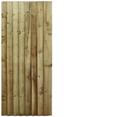 Image of Bespoke Custom Made To Measure upto HEIGHT: 6ft (180cm High) Feather Edge Semi Braced Flat Top Pathway Garden Pedestrian Gate [Width 75CM Hinge Pack Option Removed