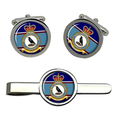 Image of RAF Station St. Mawgan Cufflinks and Tie Clip Set
