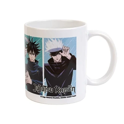 Image of Grupo Erik Jujutsu Kaisen Yujutsu High Ceramic Mug 35 cl 350 ml 3.74 x 3.15 inch 9.5 8 cm Coffee Tea Manga