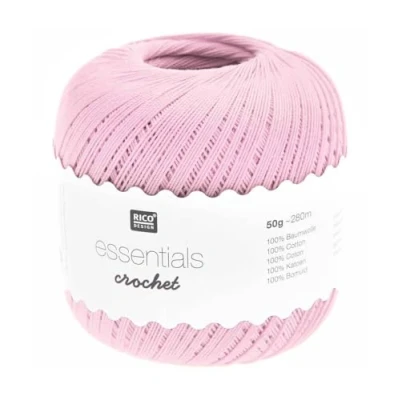 Image of Rico Design ESSENTIALS CROCHET PINK, 100% Cotton, 7.5 x 8 cm
