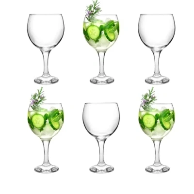 Image of bar@drinkstuff Essence Gin Balloon Glasses 22.7oz / 645ml Pack of 6 Copa de Ballon &amp; Tonic Cocktail