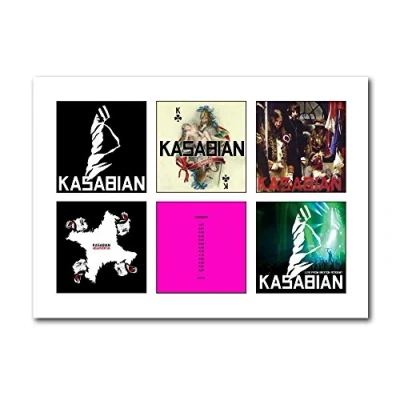 Image of Libretto Designs KASABIAN Vinyl Albums Unframed A4 Art Print Mini Poster