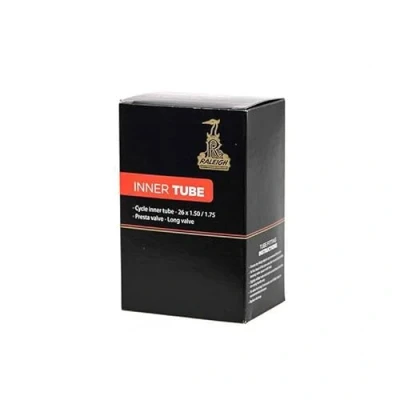 Image of Raleigh TA500XXL 700 x 18 23c Black Butyl Rubber Bicycle Inner Tube with an Extra Long Presta Valve for 700c Tyres