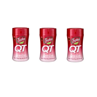 Image of Typhoo QT Instant Black Tea with Whitener 125g Please Choose an Option (Pack of 3)