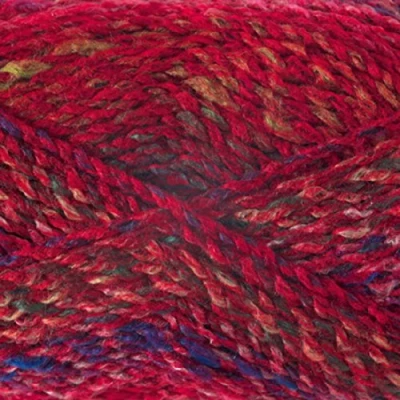 Image of James Brett Marble Chunky Knitting Yarn 100% Soft Acrylic Wool 200g Ball (Red Yellow &amp; Blue Mix MC43)