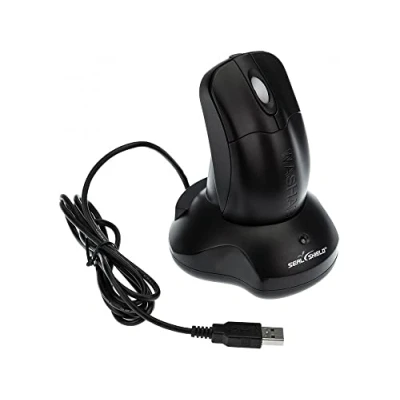 Image of SILVER STORM Black Wireless Waterproof Antimicrobial Scroll Wheel Mouse Encrypted