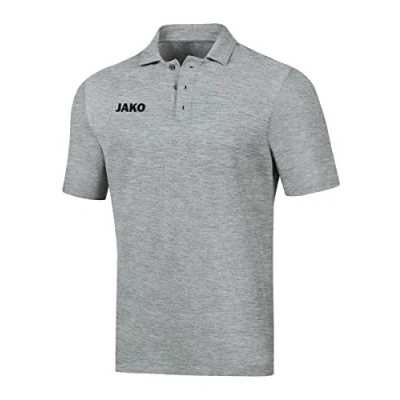 Image of JAKO Men&#039;s Base Polos, Light Gray Mottled, 3XL