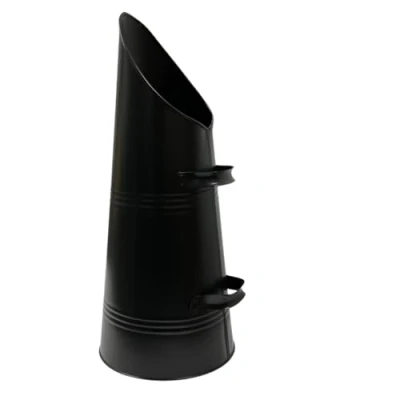 Image of Heavy Duty Anthracite Coal Hod, Bucket Scuttle Black High Quality for Fireplace Fire Side (Coal Hod)
