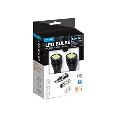 Image of 9x Simply S5016LED 501 6LED Side White Canbus Boxed