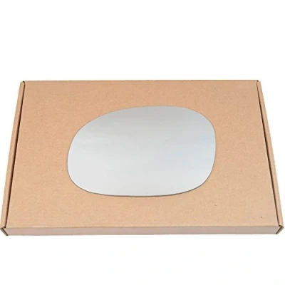 Image of Less4spares Wing Mirror Glass Left Compatible with Citroen C3, C2, C3 Pluriel (convertible) 2002 2010 STICK ON Passenger Near Side Convex