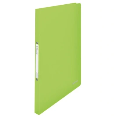 Image of Esselte 2 Ring Binder, Holds up to 100 Sheets, Vivida Range, 16 mm Spine, 624035 A4, Green
