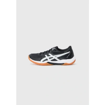 Image of Asics Gelrocket 12 Volleyball shoes, Men&#039;s, Size: 7, Black/white shoes