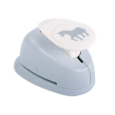 Image of Rayher Paper Craft Punch with Unicorn Design, Lever for Card Making and Scrapbooking, 2.54cm, 1&quot;, 69194000