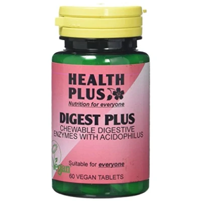 Image of Health Plus Digest Digestive Enzyme Supplement 60 Chewable Tablets