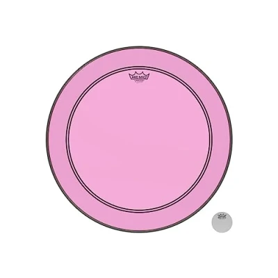 Image of Remo Colortone Powerstroke 3 Clear Drum Head 22 Inches P3 1322 CT PK Pink