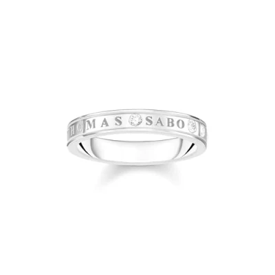 Image of Thomas Sabo Women Ring with White Stones Silver 925 Sterling TR2253 051 14