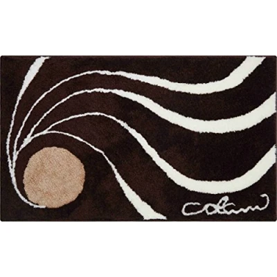 Image of Grund Designer Bath Mat COLANI, Ultra Soft and Absorbent, Anti Slip, 5 Years Warranty, Colani 18, 70x120 cm, Brown