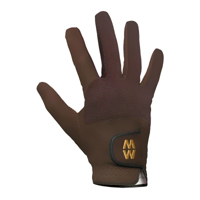 Image of 1 Pair Brown Macwet Short Mesh Sports Gloves Unisex 12