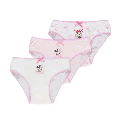 Image of Ellepi Girls Underpants Minnie Briefs Underwear Panties Disney Girl Years Cotton Soft Elastic Colours Children Birthday Gift Clothing, Mouse, 2 3