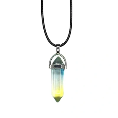 Image of VIE Double Point Pencil Pendant, Black String ((Colour E))
