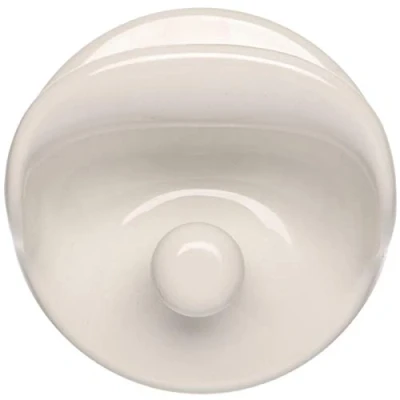 Image of Kartell Clothes Hook, White, 1 package of 2 pieces