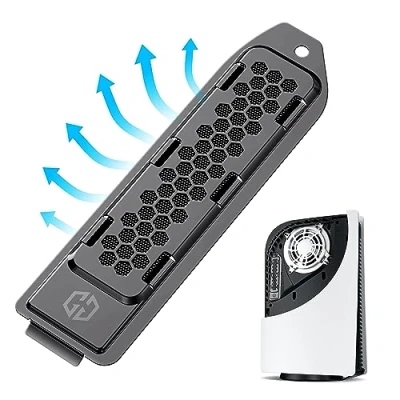 Image of GRAUGEAR Metal Heat Dissipation COVER for PS5 M.2 SSD Expansion Slot Fit All Playstation 5 NVMe w/Heatsink New Breathable Hollow Cellular Hole Cooling and Dust Proof G PS5M2 B