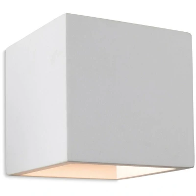 Image of Troy 1 Light Plaster Indoor Wall White, G9