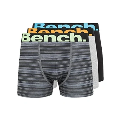 Image of Bench 3 Pack Men`s Boxer Shorts, Underwear Gift Set, Mens Boxers Trunk(S,Bexley)