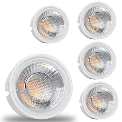 Image of 5 x LED Module as GU10 Replacement W 38 Dimmable Ceramic Super Flat 230 V Light Bulb for Recessed Spotlights Lamp Spotlight (Warm White 3000 K)