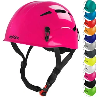 Image of ALPIDEX Universal Climbing Helmet for Teenagers and Adults EN12492 Safety in, Colour:bramble berry