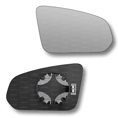 Image of Less4spares Replacement Wing Mirror Glass Right Compatible with Volvo S90 2016 2022 CLIP ON Driver Off side Heated Convex