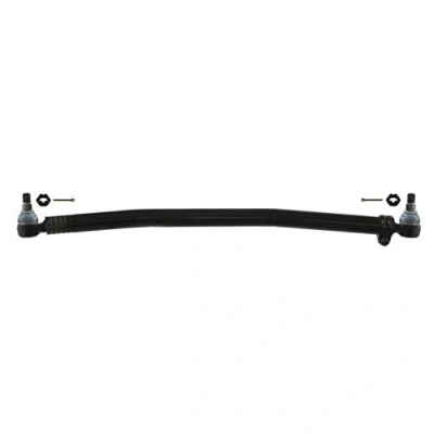 Image of 20400942, 6790607, 6790766 Centre Rod Assembly FEBI BILSTEIN 35167 Front Axle Push with castellated nut and split pins