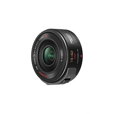Image of Panasonic LUMIX H PS14042E K Powerzoom 14 42 mm GX Vario Lens Black