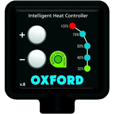 Image of Motorcycle Oxford HotGrips Controller Black. OFV8,White Connectors