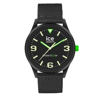 Image of Ice WATCH Ocean Black Men&#039;s Wristwatch With Tide Strap 019647 (Medium)