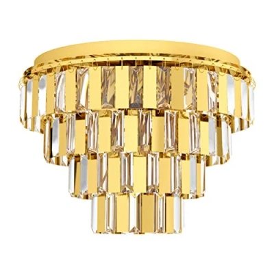 Image of Eglo Lighting Erseka 7 Lamp Pendant Ceiling Light Brass EG99096